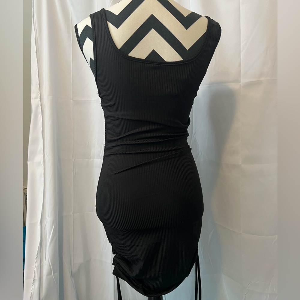 Zaful NWT Black Ruched Dress
